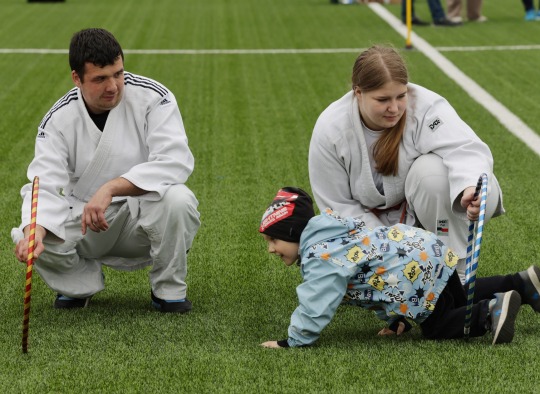 Mažųjų ukmergiškių sporto šventėje buvo daug šypsenų ir judesio