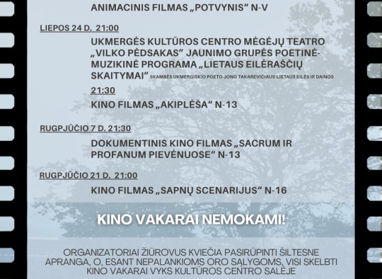 Liepos mėnesio renginiai Ukmergėje ir rajone