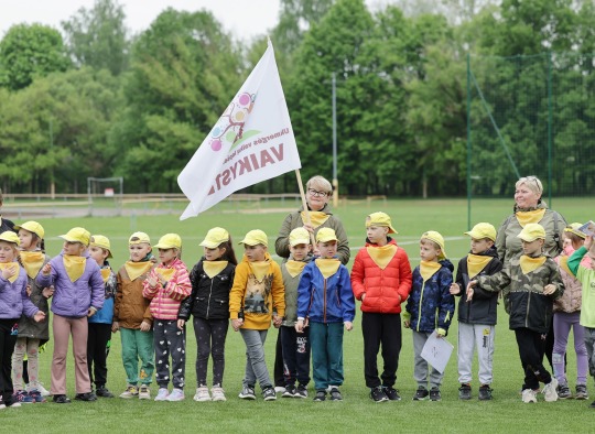Mažųjų ukmergiškių sporto šventėje buvo daug šypsenų ir judesio