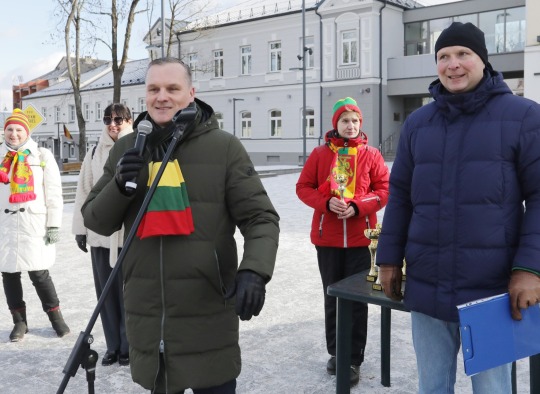 Vasario 16-osios tradicinio bėgimo „Pabaiskas-Ukmergė“ akimirkos