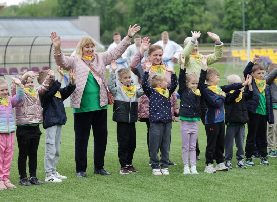Mažųjų ukmergiškių sporto šventėje buvo daug šypsenų ir judesio
