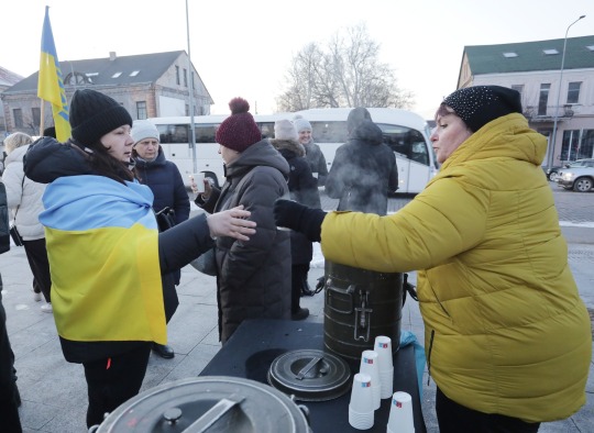 Ukrainos karo metinių minėjimo akimirkos