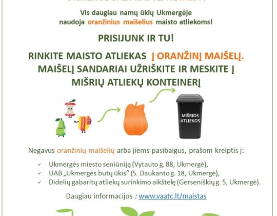 Informacija apie maisto atliekas