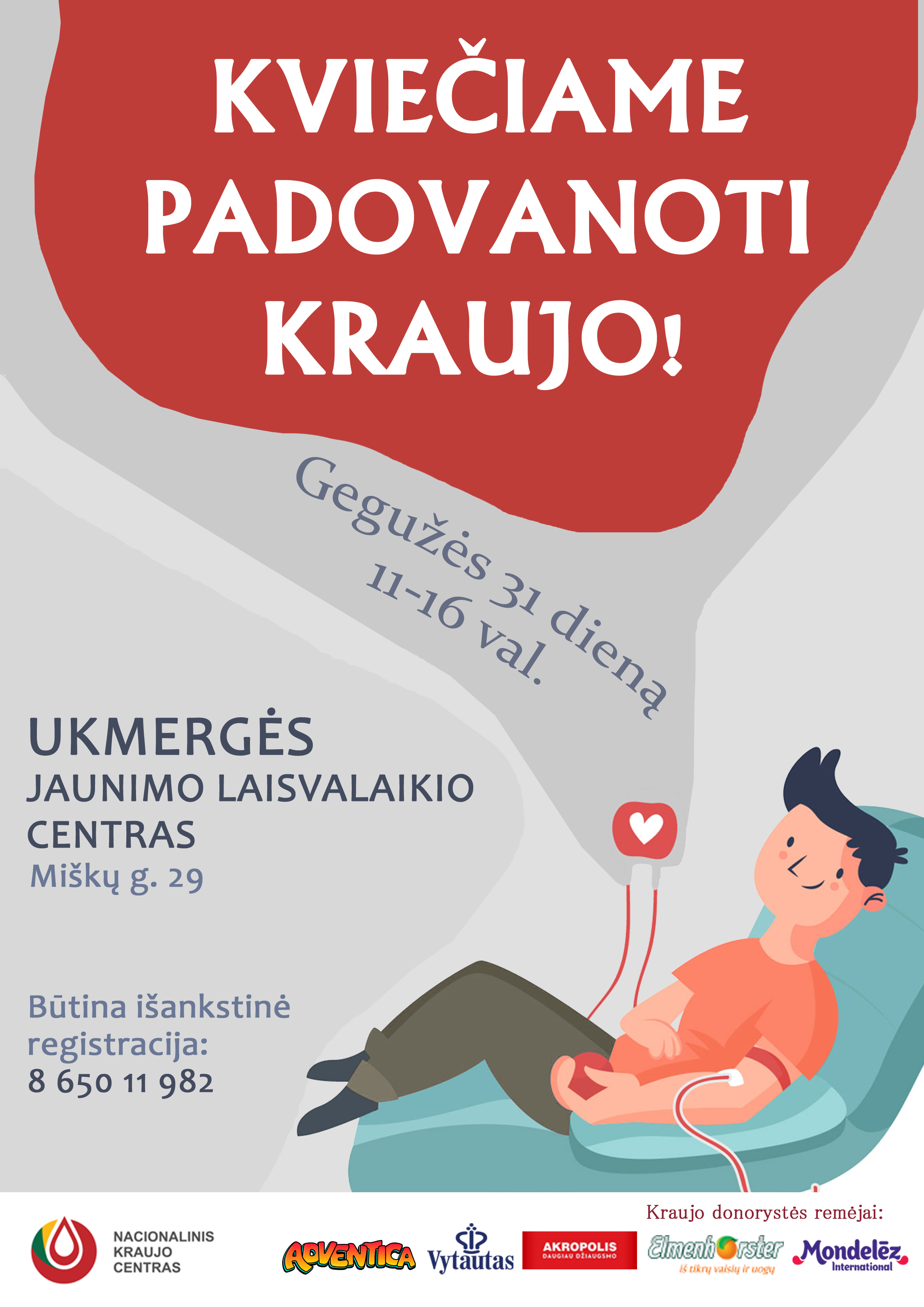Kvietimas padovanoti kraujo