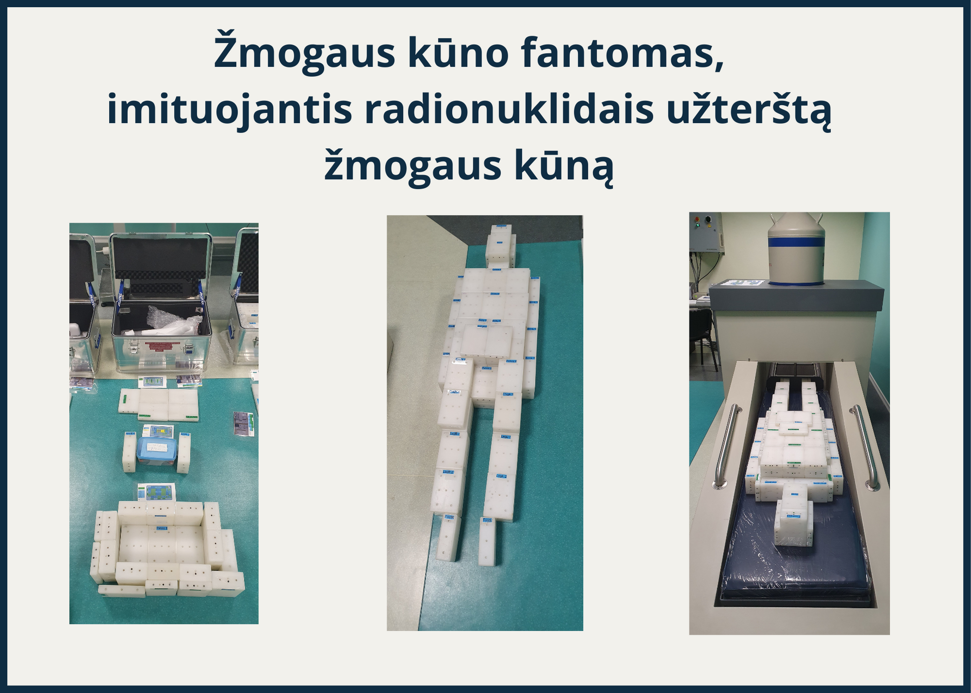 Žmogaus kūno fantomas, imituojantis radionuklidais užterštą žmogaus kūną