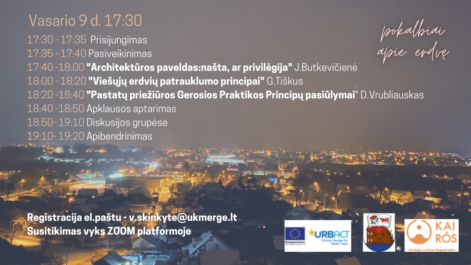 Renginio programa