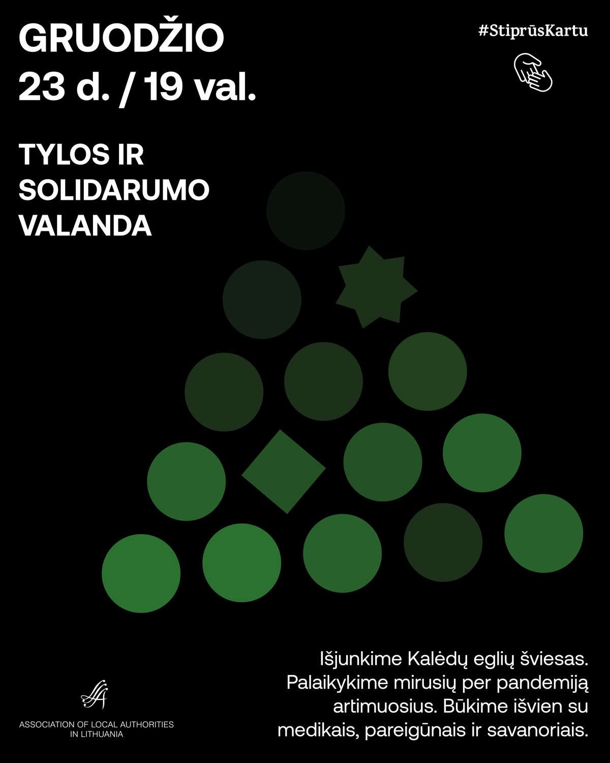Tylos ir solidarumo valanda- gruodžio 23 d., 19 val.