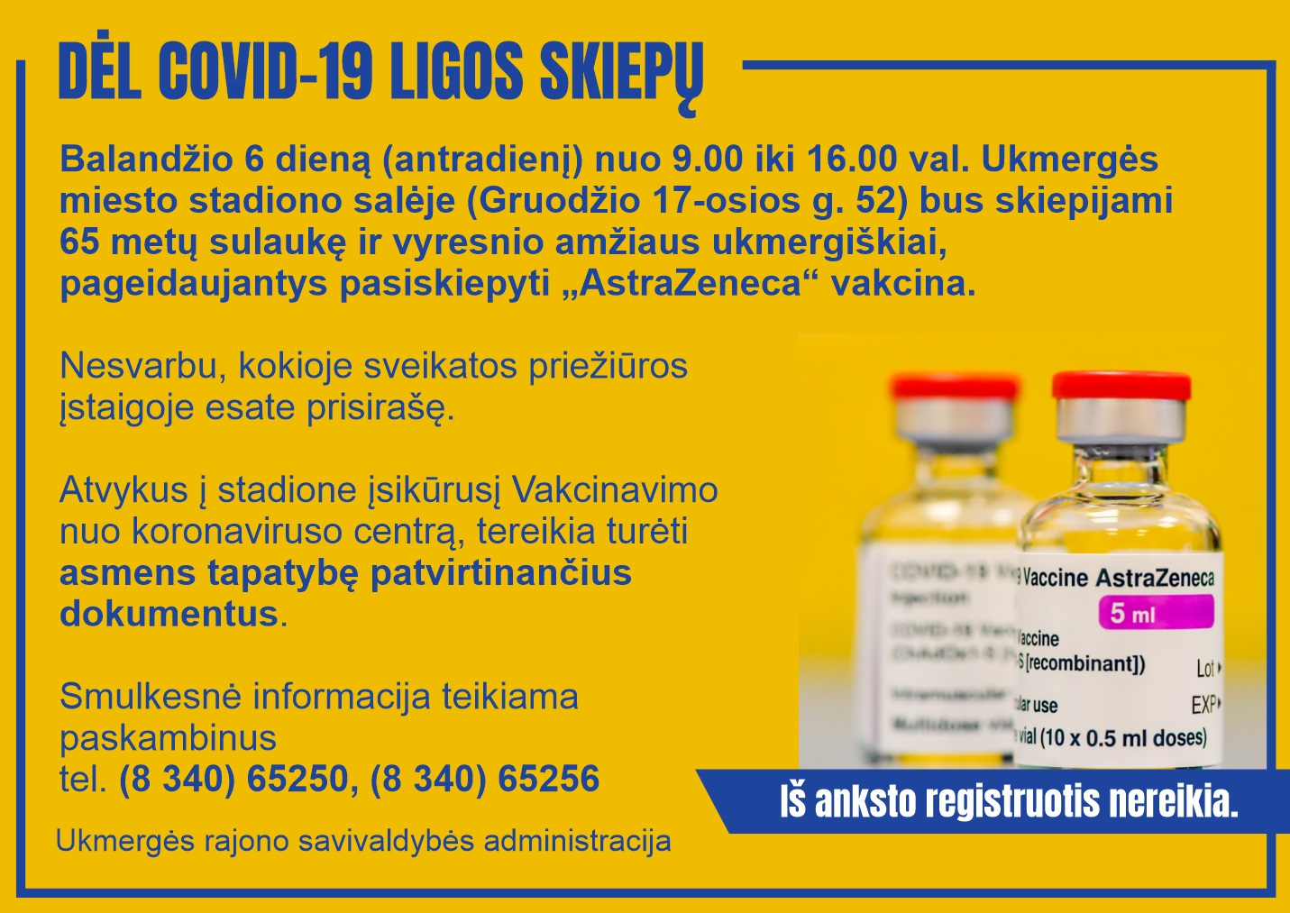 Kvietimas skiepytis