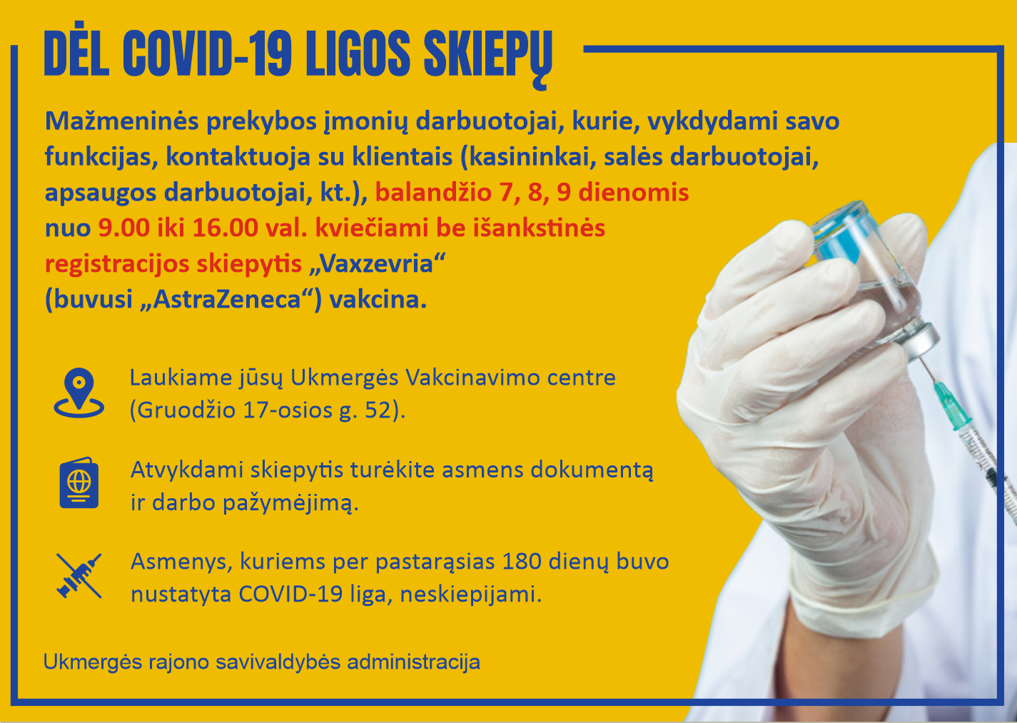 Mažmeninės prekybos įmonių darbuotojams
