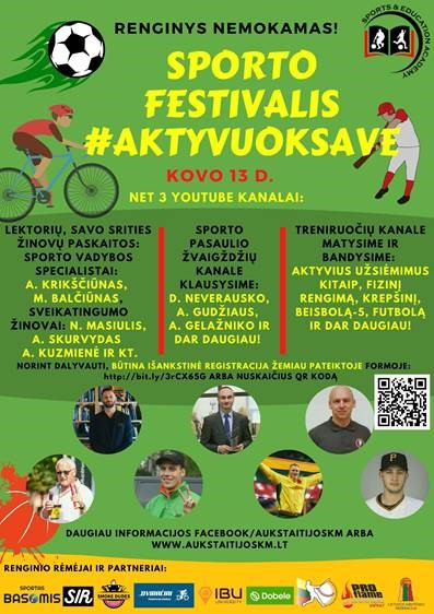Sporto festivalis-nemokamas renginys