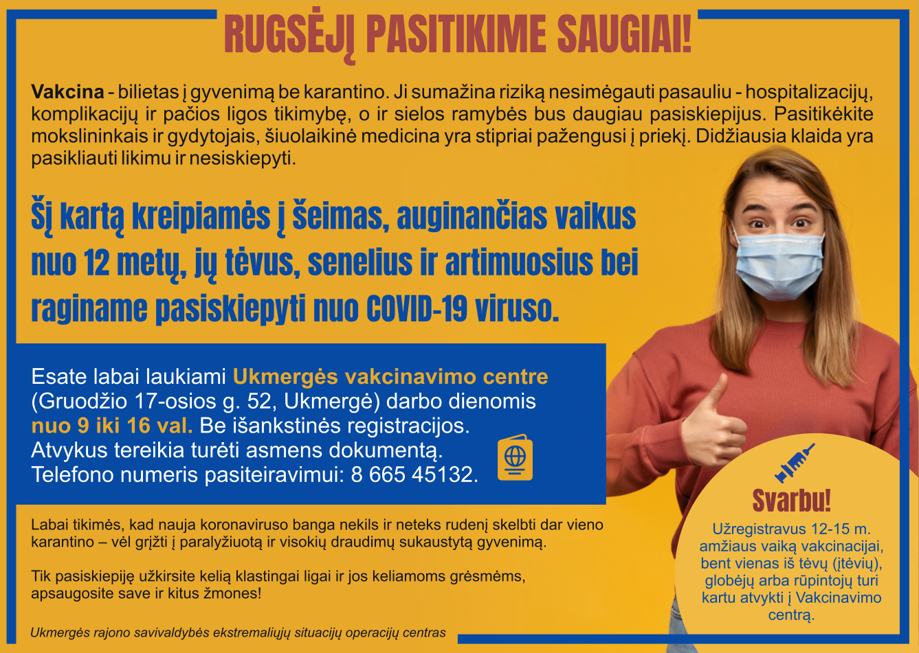 Kvietimas skiepytis