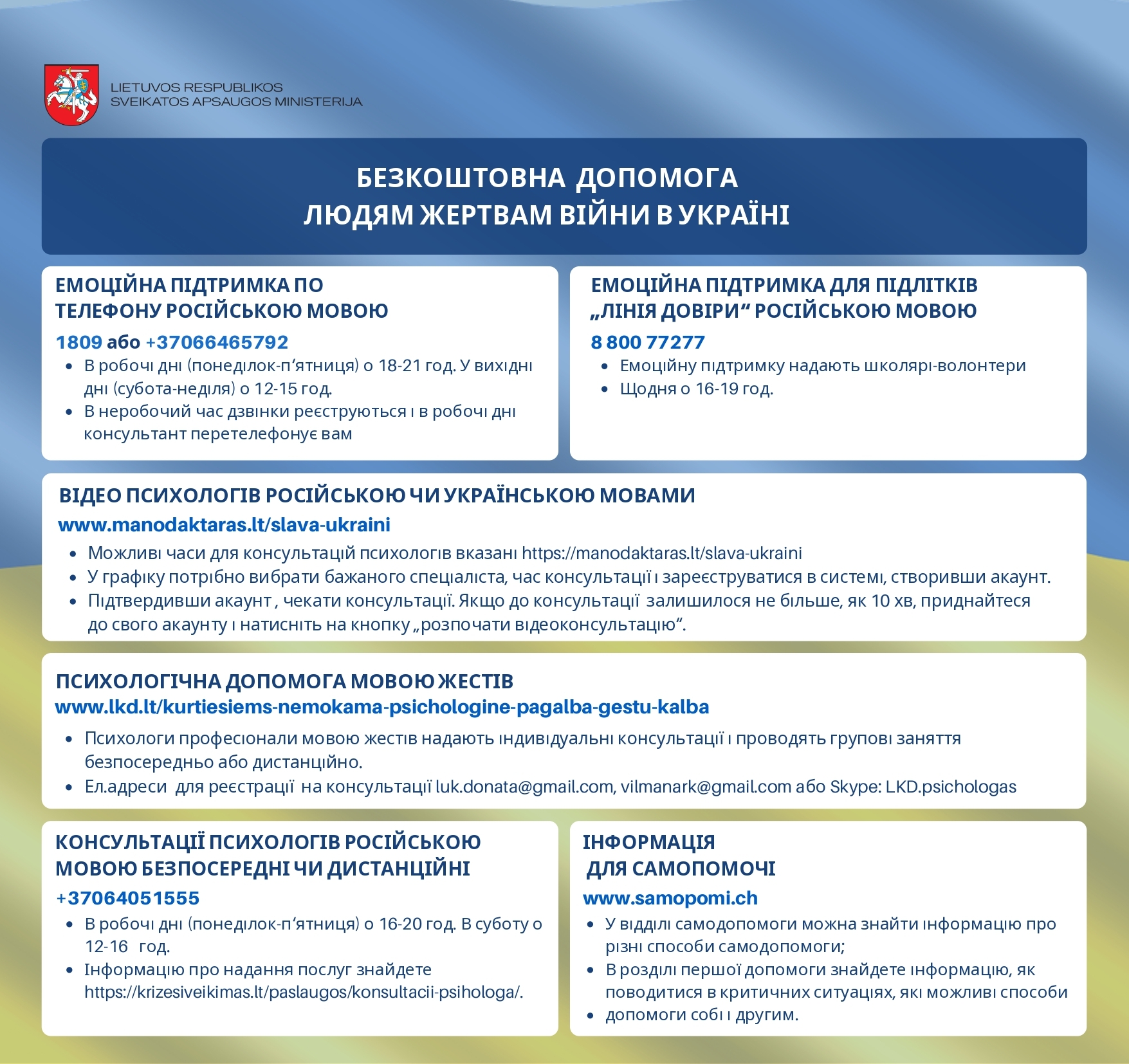 Informacija ukrainietiškai